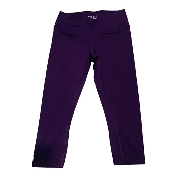 NOBULL Pants & Jumpsuits Nobull Project Plum Crop Active Tights Leggings Sz M Like New